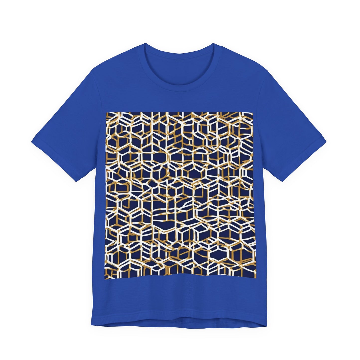 boostlete-am-crew-pattern-hex-industrial-0131 — Unisex Jersey Short Sleeve (B+C 3001)