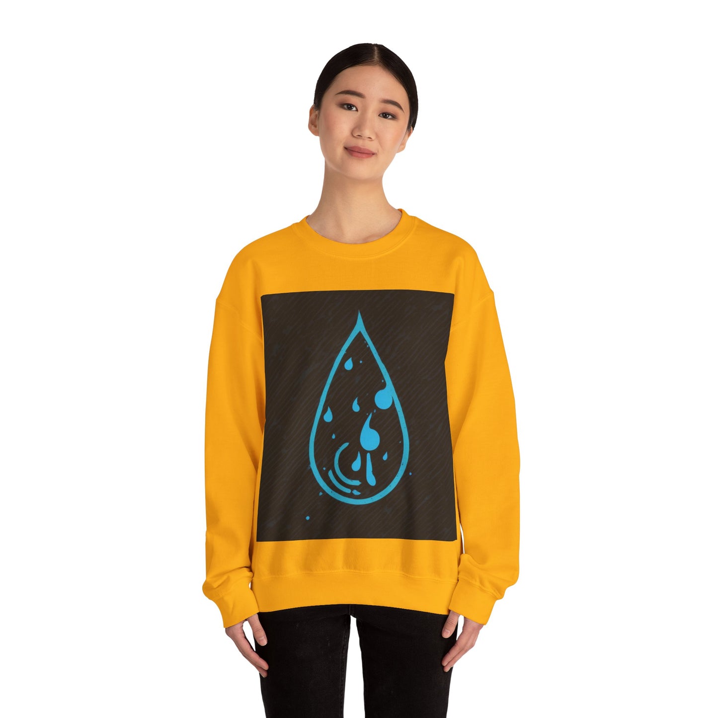 boostlete-iron-intent-icon-water-grainy-vector-0762 — Unisex Heavy Blend Crewneck (G18000)