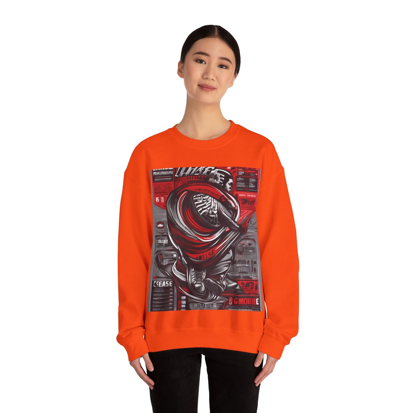 boostlete-field-day-type-chase-capacity-big-monoline-0813 — Unisex Heavy Blend Crewneck (G18000)