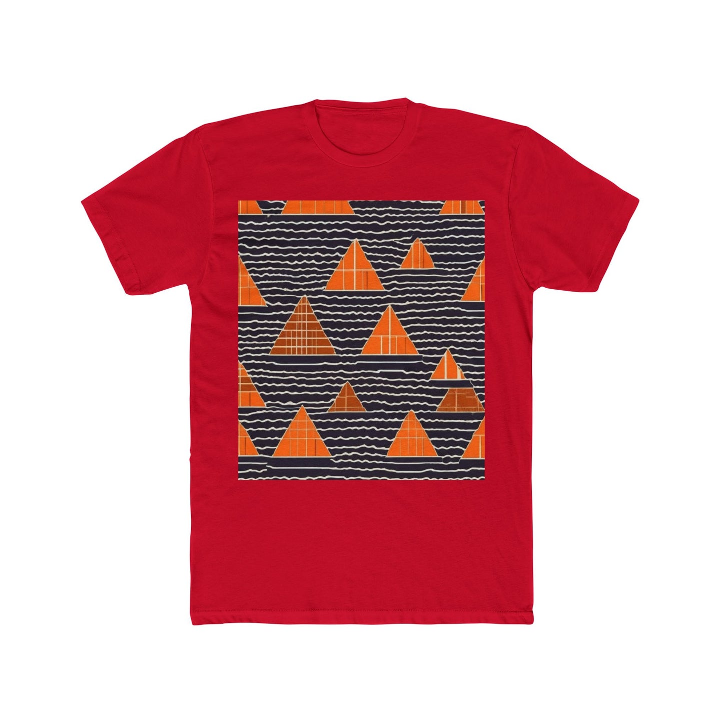 boostlete-iron-intent-pattern-stair-steps-industrial-0259 — Unisex Cotton Crew Tee (NL 3600)