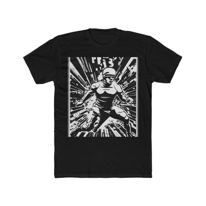 boostlete-field-day-scene-sprinter-halftone-bold-0148 — Unisex Cotton Crew Tee (NL 3600)