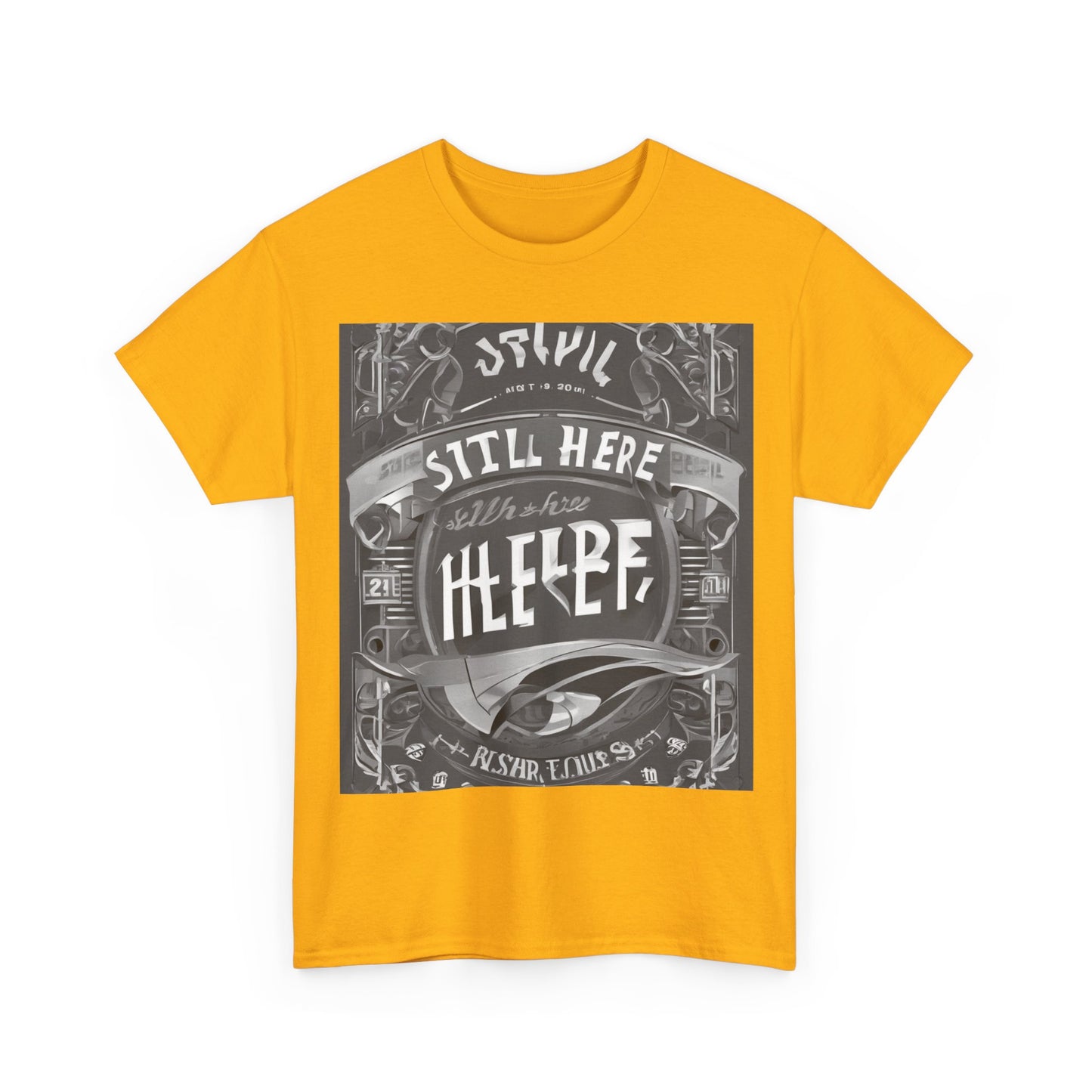 boostlete-recovery-progress-type-still-here-banner-paper-0201 — Unisex Heavy Cotton Tee (Gildan 5000)