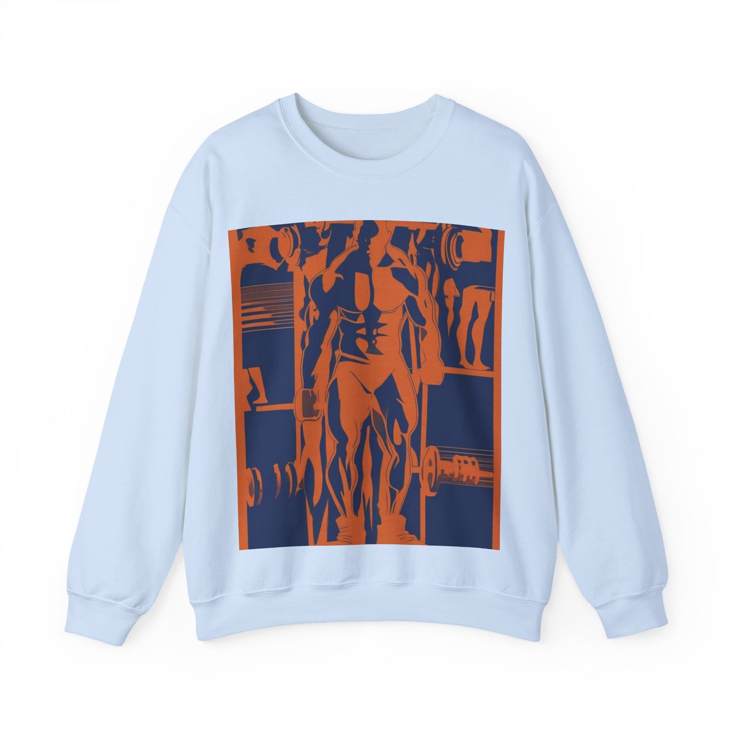 boostlete-rise-grind-scene-deadlift-3d-paper-0812 — Unisex Heavy Blend Crewneck (G18000)