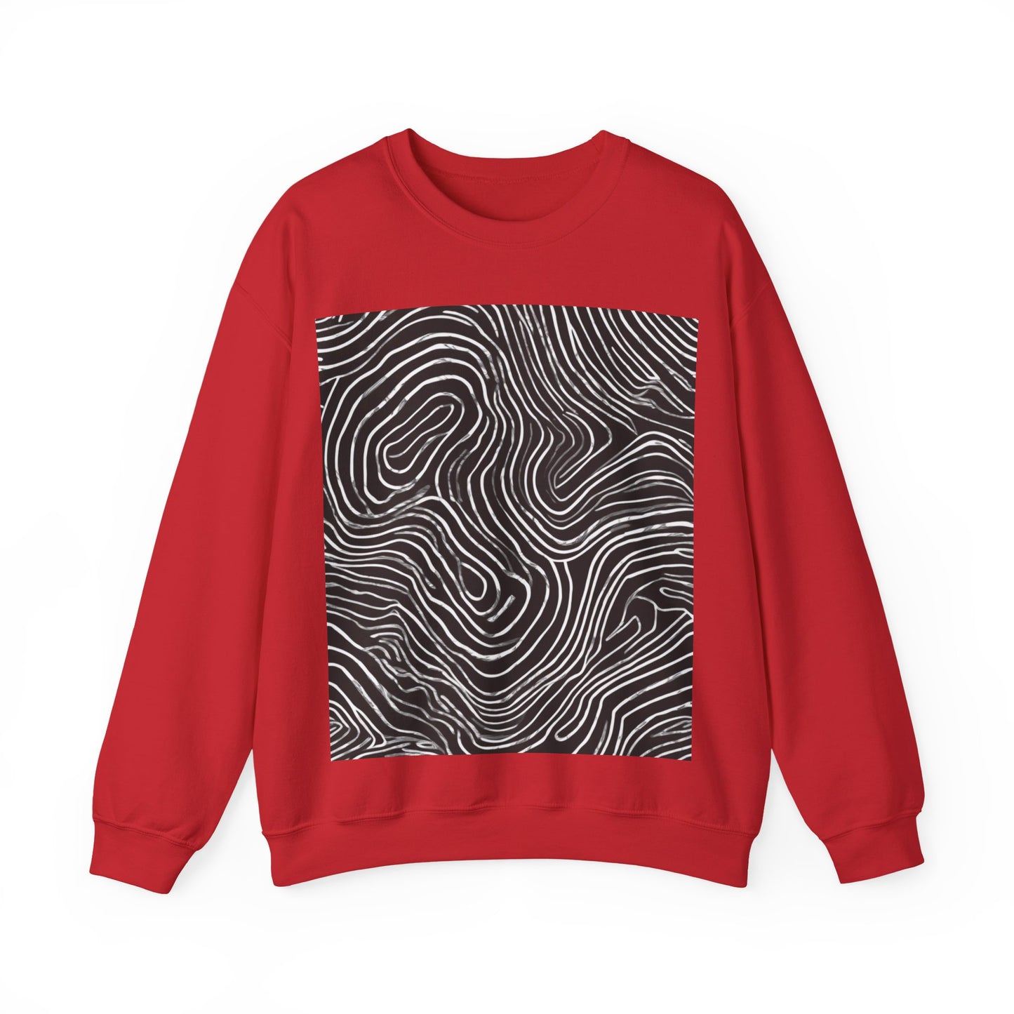 boostlete-field-day-pattern-topographic-badge-0307 — Unisex Heavy Blend Crewneck Sweatshirt (Gildan)