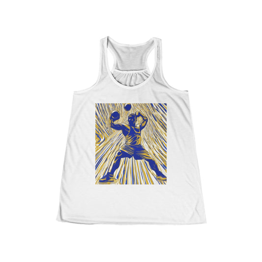 boostlete-rise-grind-scene-kettlebell-speed-engraved-0180 — Women's Flowy Racerback Tank (B+C 8800)