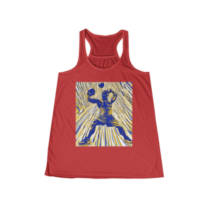 boostlete-rise-grind-scene-kettlebell-speed-engraved-0180 — Women's Flowy Racerback Tank (B+C 8800)
