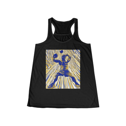 boostlete-rise-grind-scene-kettlebell-speed-engraved-0180 — Women's Flowy Racerback Tank (B+C 8800)