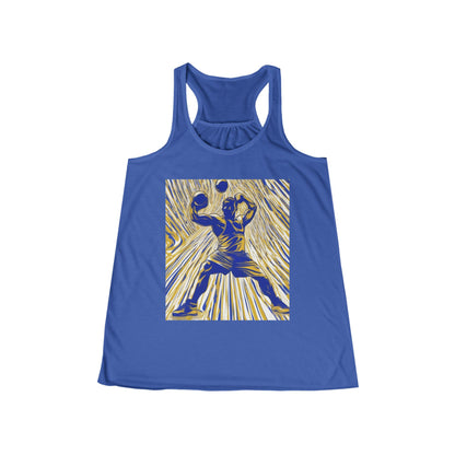 boostlete-rise-grind-scene-kettlebell-speed-engraved-0180 — Women's Flowy Racerback Tank (B+C 8800)