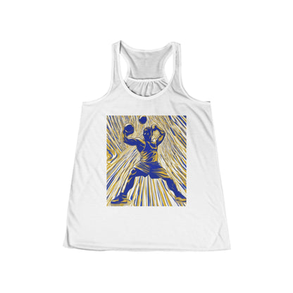boostlete-rise-grind-scene-kettlebell-speed-engraved-0180 — Women's Flowy Racerback Tank (B+C 8800)