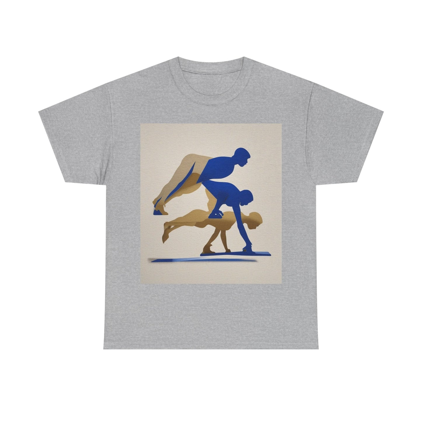 boostlete-mile-by-mile-scene-push-up-duotone-paper-0040 — Unisex Heavy Cotton Tee (Gildan 5000)