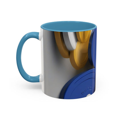 boostlete-field-day-icon-barbell-offset-geometric-0150 — Accent Mug 11oz/15oz