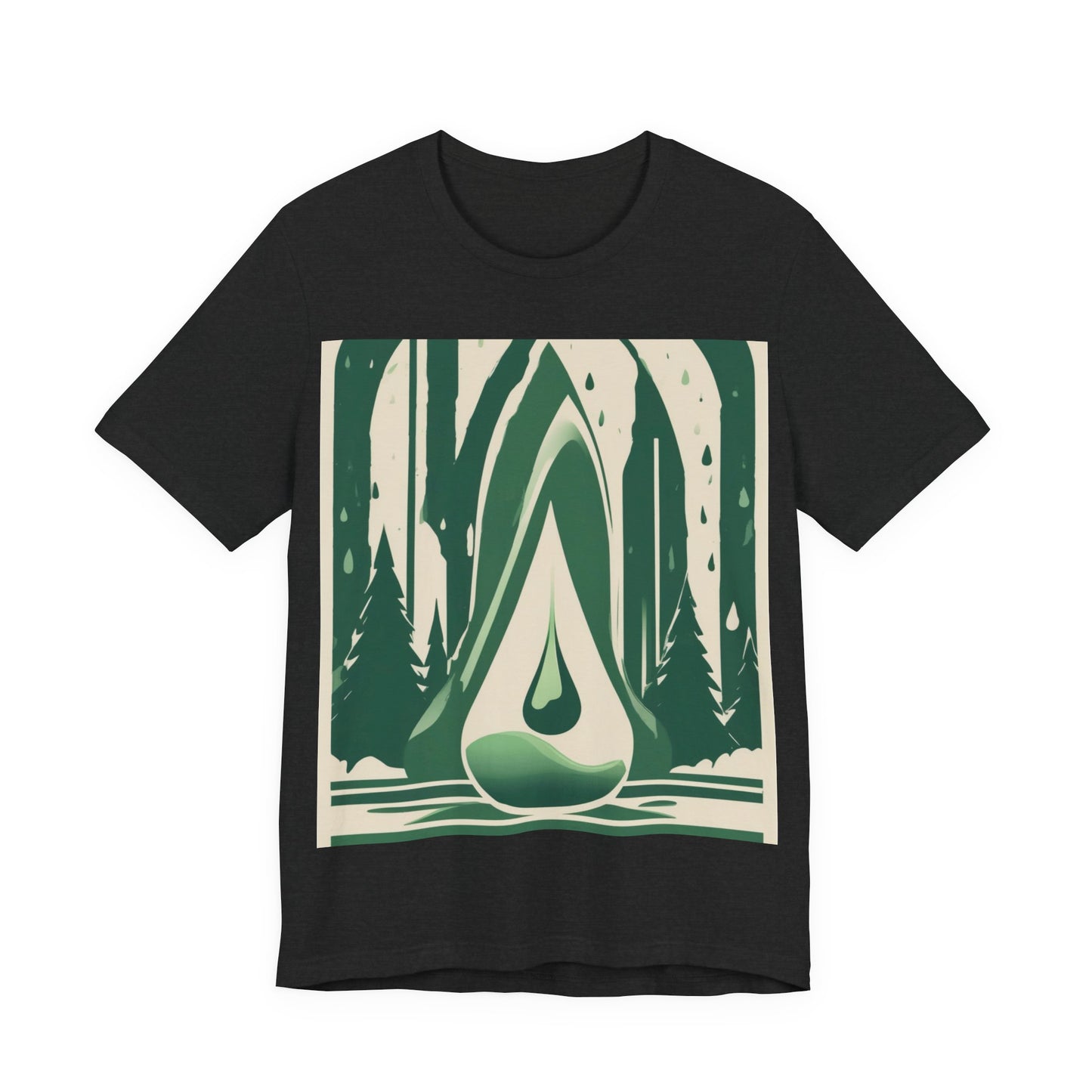 boostlete-quiet-power-icon-water-glitch-retro-0186 — Unisex Jersey Short Sleeve (B+C 3001)