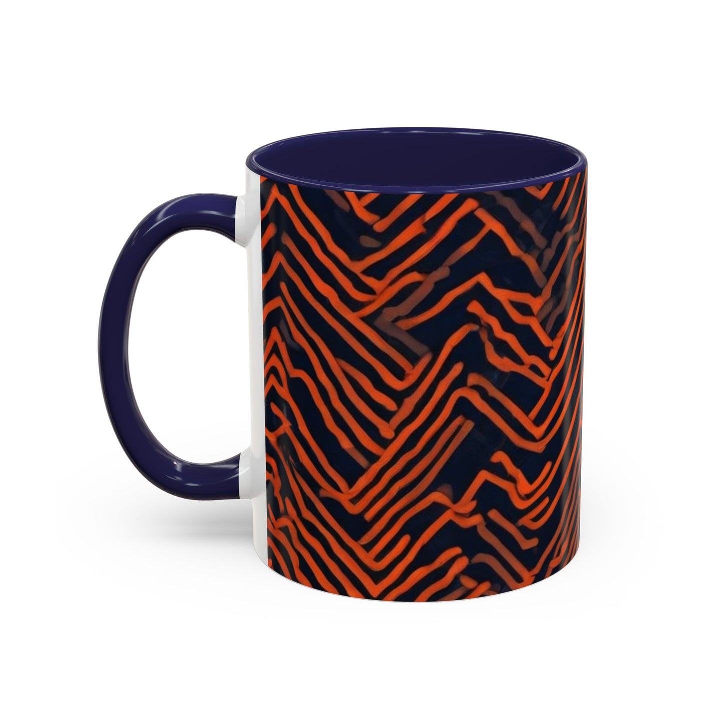 boostlete-field-day-pattern-ekg-modern-0087 — Accent Mug 11oz/15oz