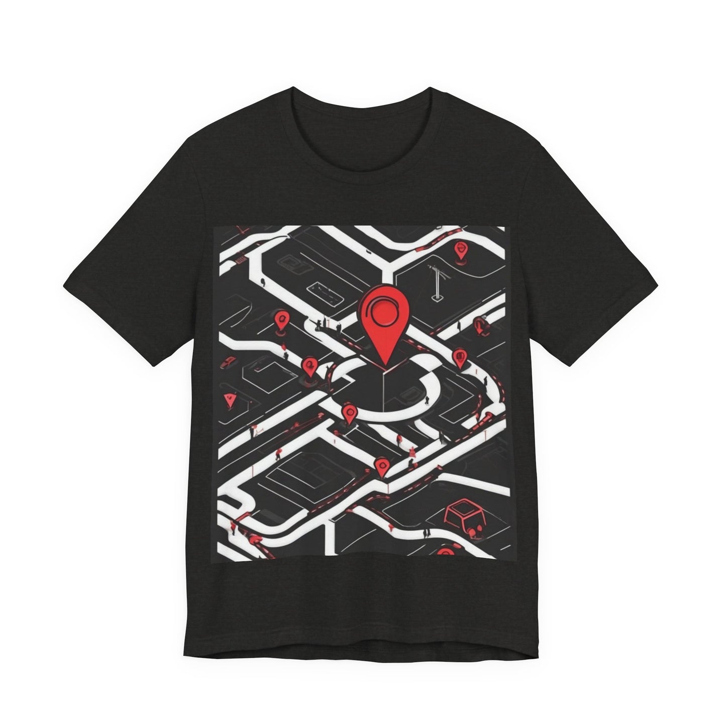 boostlete-am-crew-icon-map-matte-isometric-0094 — Unisex Jersey Short Sleeve (B+C 3001)