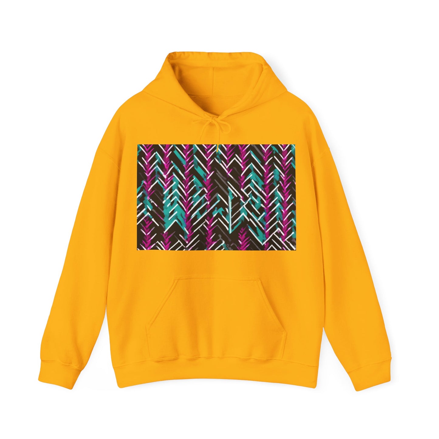 boostlete-recovery-progress-pattern-chevron-retro-0243 — Unisex Heavy Blend Hoodie (G18500)