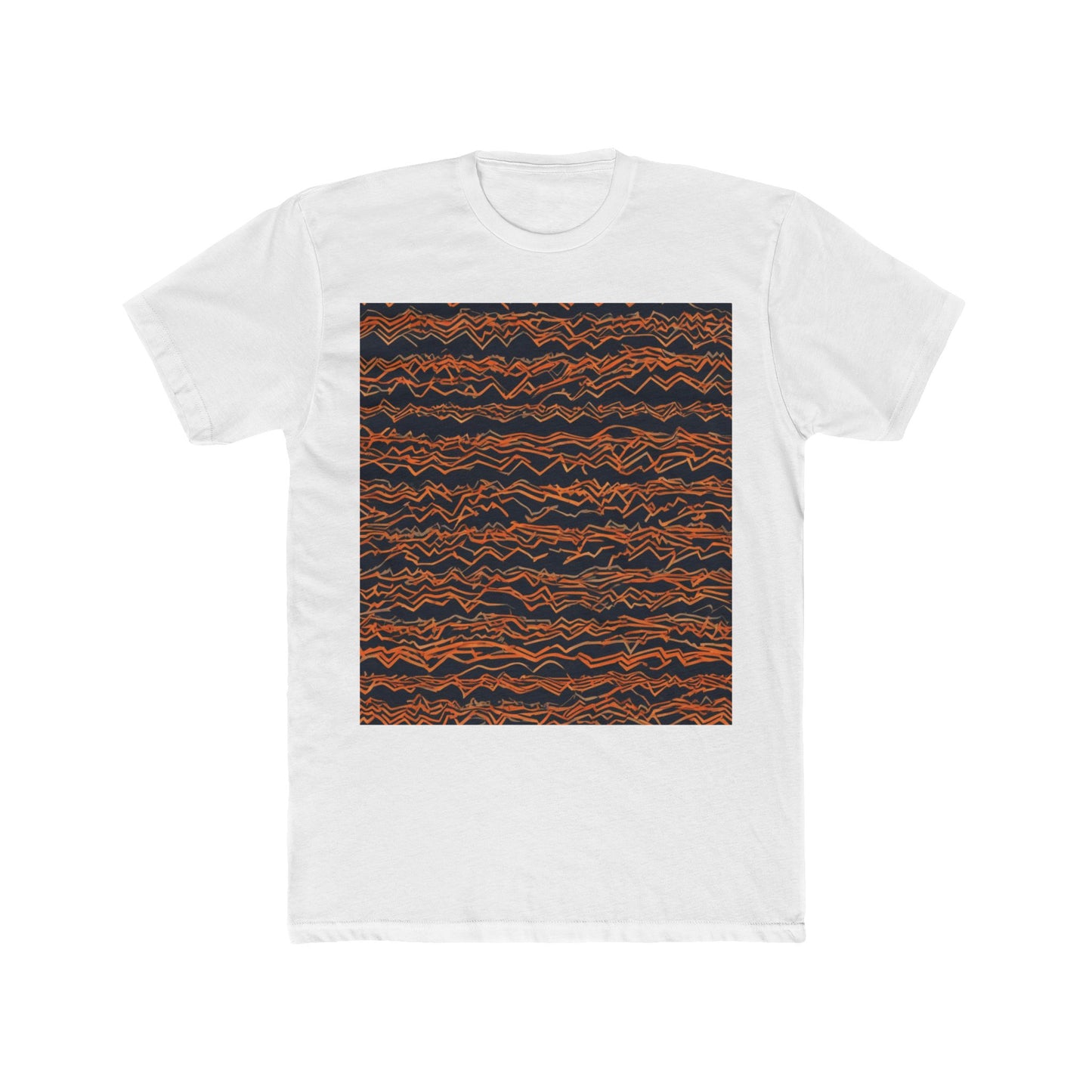 boostlete-field-day-pattern-ekg-bold-0135 — Unisex Cotton Crew Tee (NL 3600)