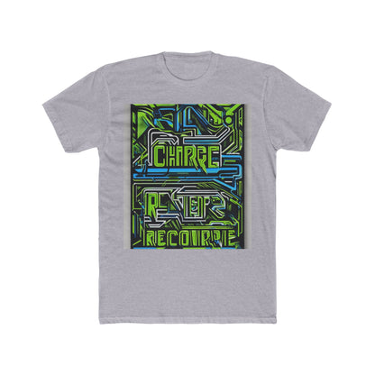 boostlete-pr-season-type-charge-train-recover-outline-over-solid-geometric-0129 — Unisex Cotton Crew Tee (NL 3600)