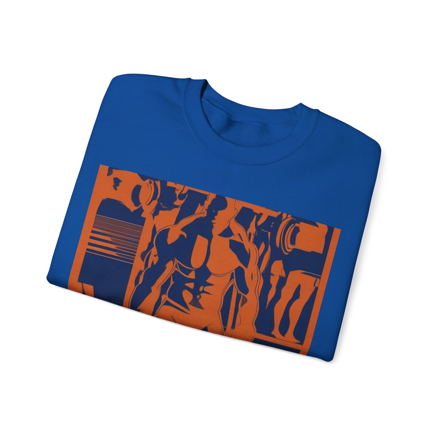 boostlete-rise-grind-scene-deadlift-3d-paper-0812 — Unisex Heavy Blend Crewneck (G18000)