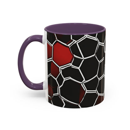 boostlete-quiet-power-pattern-hex-vector-0039 — Accent Mug 11/15oz