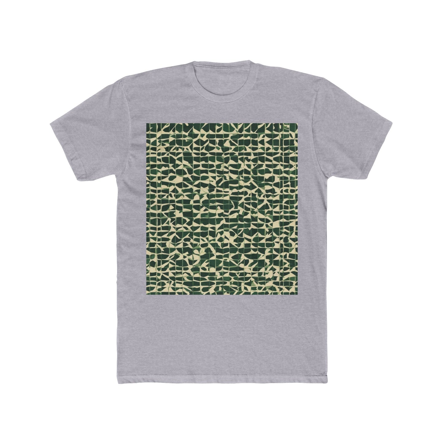 boostlete-iron-intent-pattern-plate-number-isometric-0099 — Unisex Cotton Crew Tee (NL 3600)