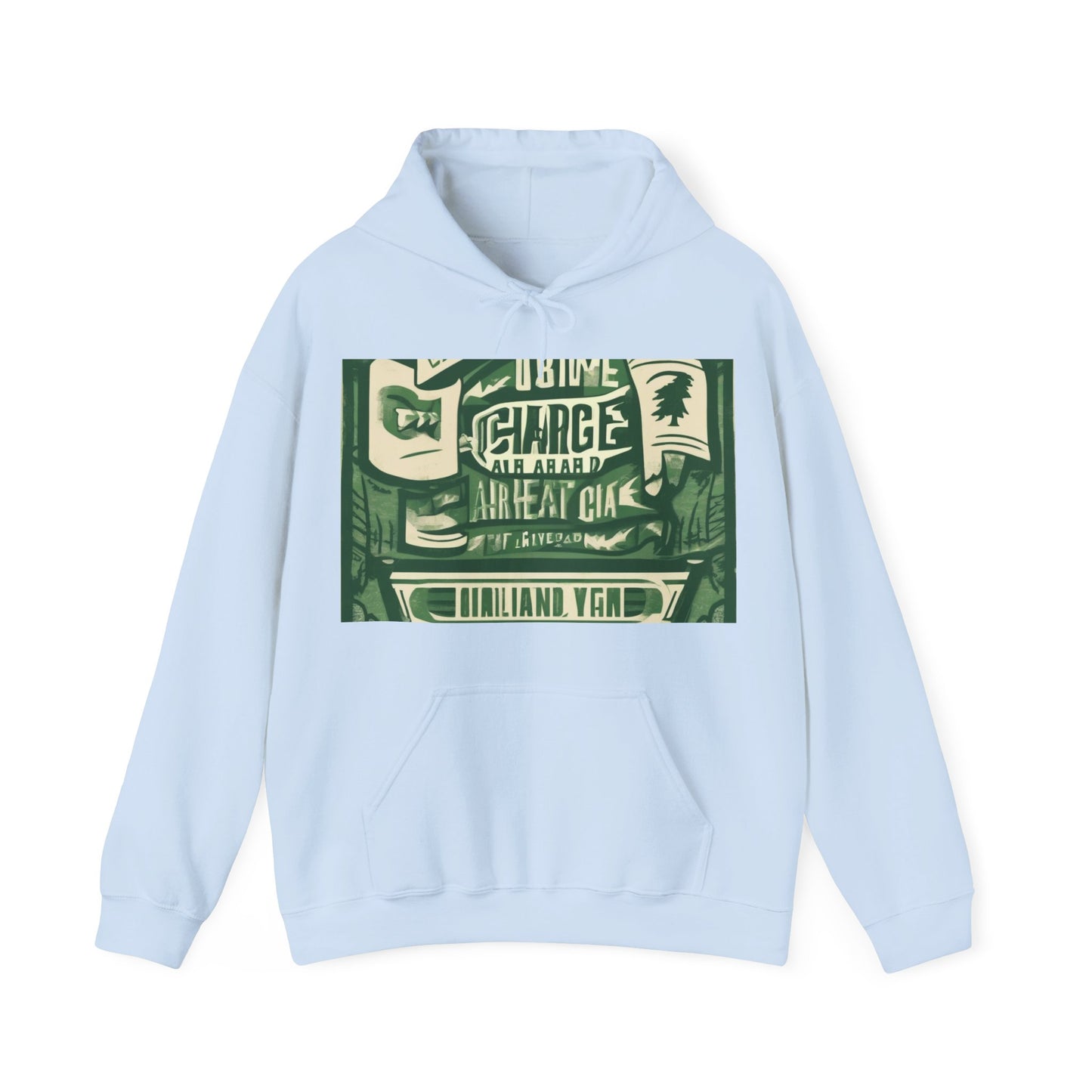 boostlete-am-crew-type-charge-ahead-banner-paper-0965 — Unisex Heavy Blend Hoodie (G18500)
