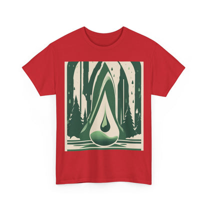 boostlete-quiet-power-icon-water-glitch-retro-0186 — Unisex Heavy Cotton Tee (Gildan 5000)