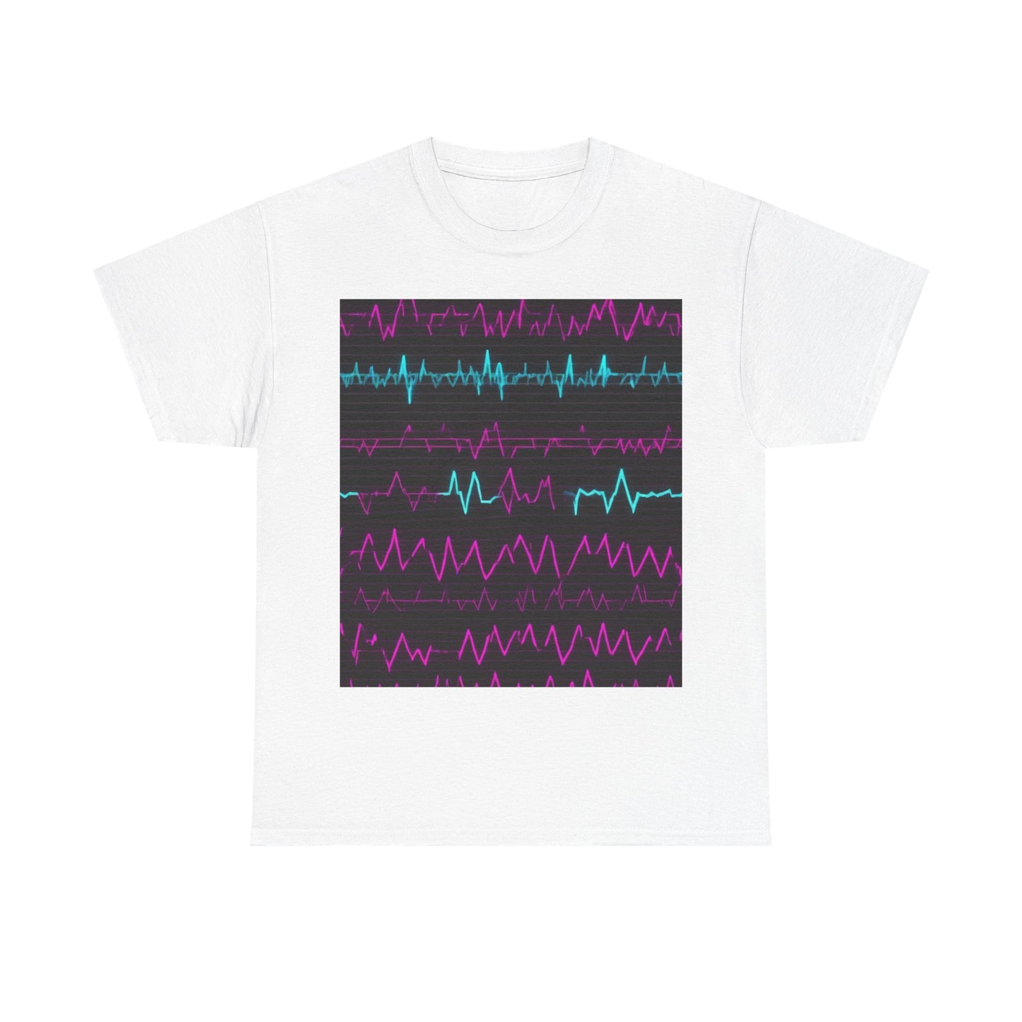 boostlete-boost-mode-pattern-ekg-modern-0111 — Unisex Heavy Cotton Tee (Gildan 5000)