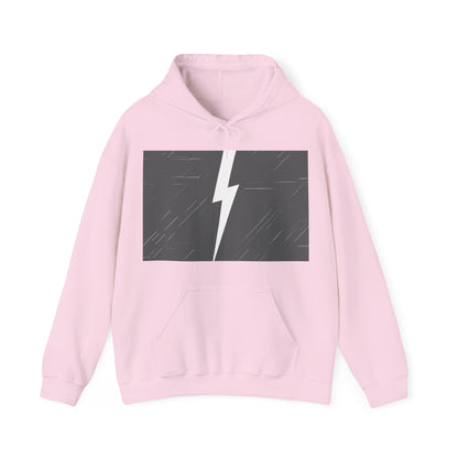 boostlete-am-crew-icon-lightning-glitch-vector-0590 — Unisex Heavy Blend Hoodie (G18500)