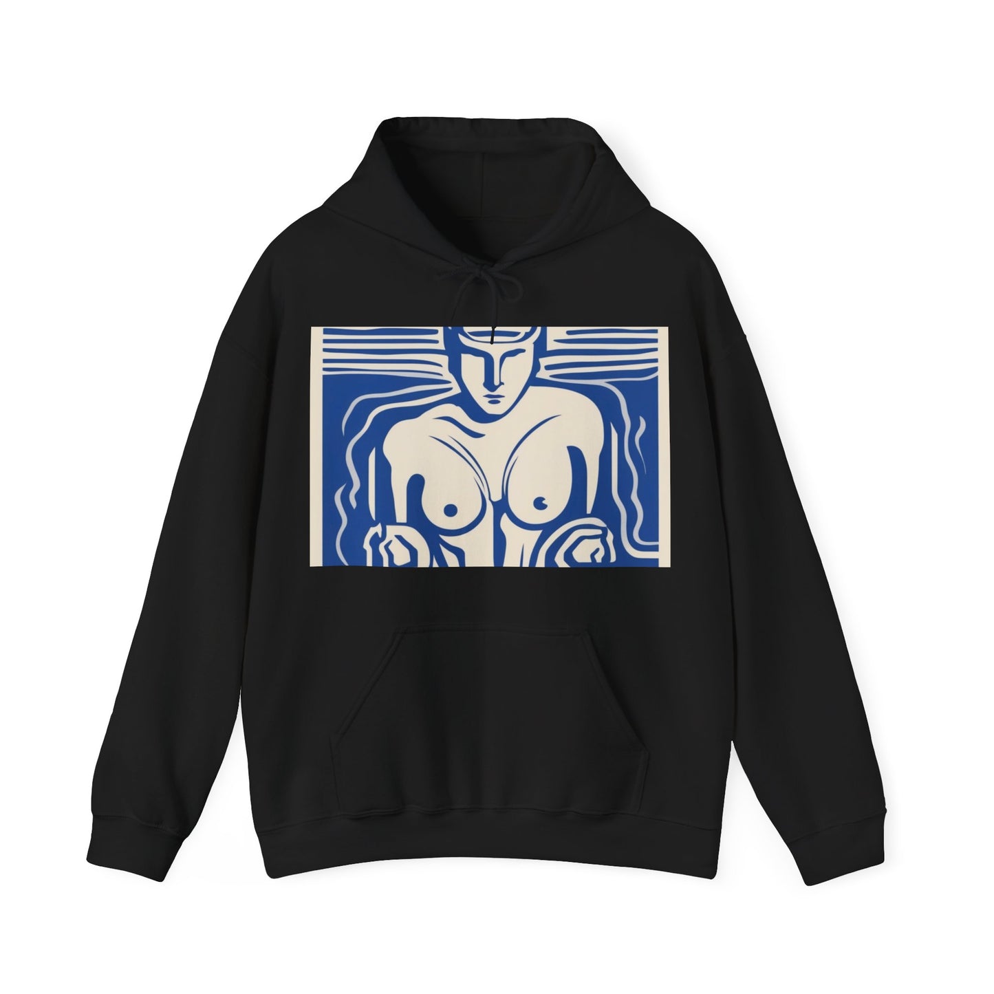 boostlete-boost-mode-icon-swimmer-motion-vector-0062 — Unisex Heavy Blend Hooded Sweatshirt (Gildan)