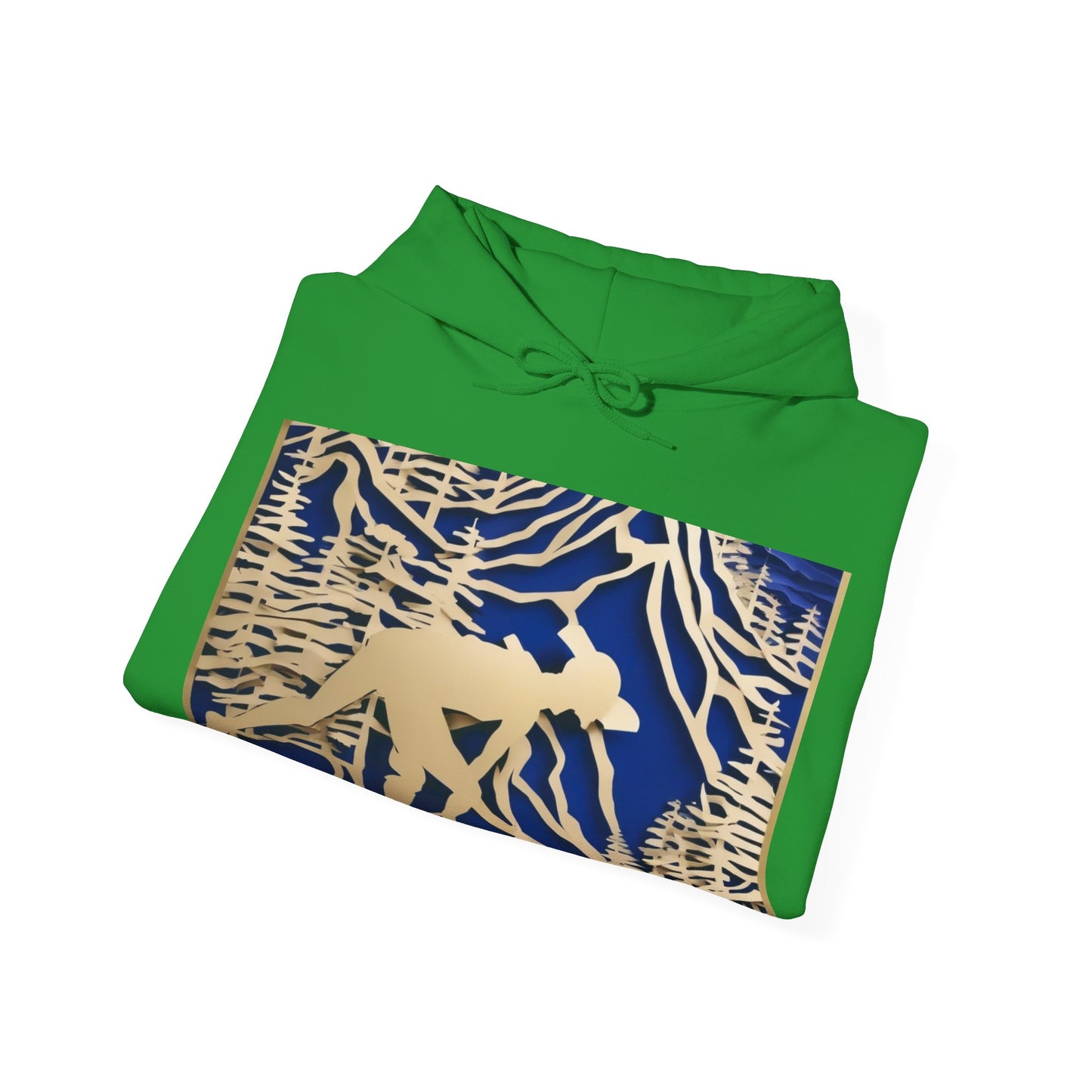 boostlete-recovery-progress-scene-trail-3d-paper-0176 — Unisex Heavy Blend Hooded Sweatshirt (Gildan)