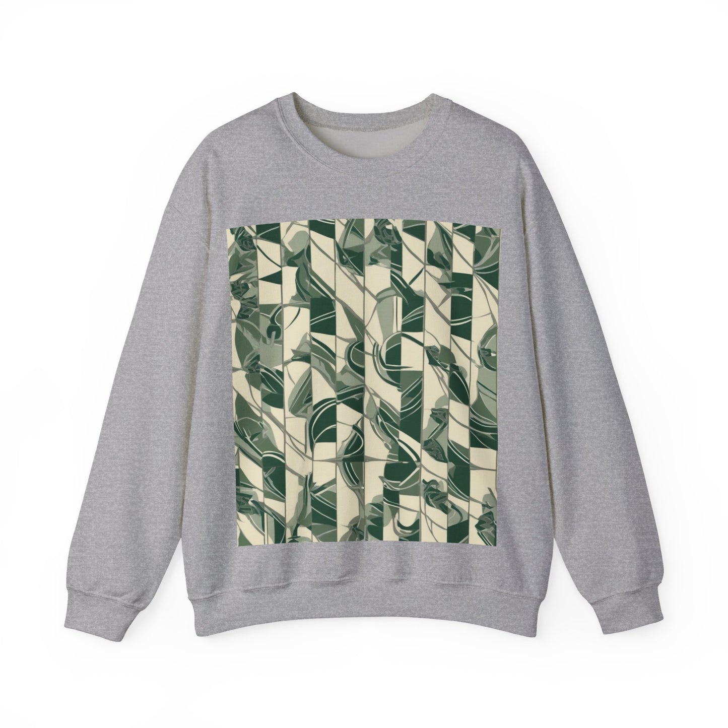 boostlete-mile-by-mile-pattern-stair-steps-athletic-0143 — Unisex Heavy Blend Crewneck Sweatshirt (Gildan)