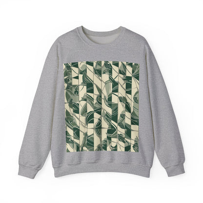 boostlete-mile-by-mile-pattern-stair-steps-athletic-0143 — Unisex Heavy Blend Crewneck Sweatshirt (Gildan)