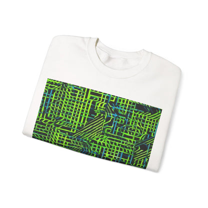 boostlete-quiet-power-pattern-stair-steps-industrial-0751 — Unisex Heavy Blend Crewneck (G18000)