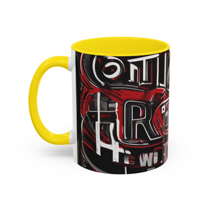 boostlete-boost-mode-type-win-the-day-outline-over-solid-monoline-0477 — Accent Mug 11/15oz