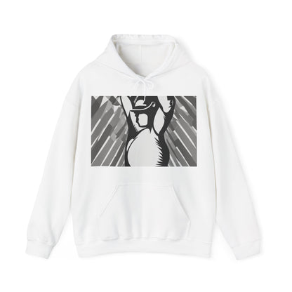 boostlete-iron-intent-scene-kettlebell-grainy-modern-0276 — Unisex Heavy Blend Hooded Sweatshirt (Gildan)