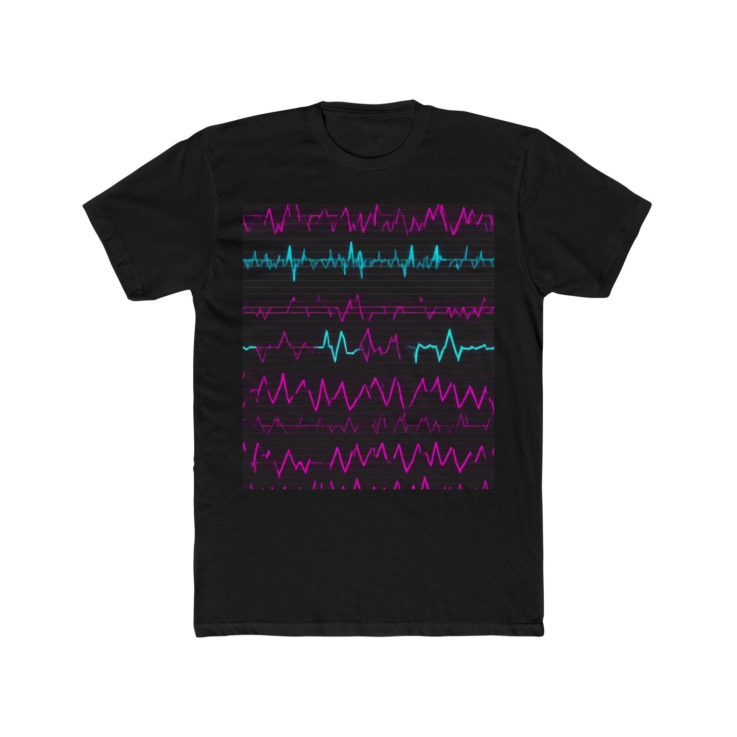 boostlete-boost-mode-pattern-ekg-modern-0111 — Unisex Cotton Crew Tee (NL 3600)