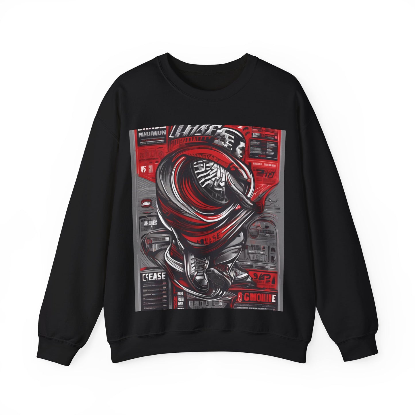 boostlete-field-day-type-chase-capacity-big-monoline-0813 — Unisex Heavy Blend Crewneck (G18000)