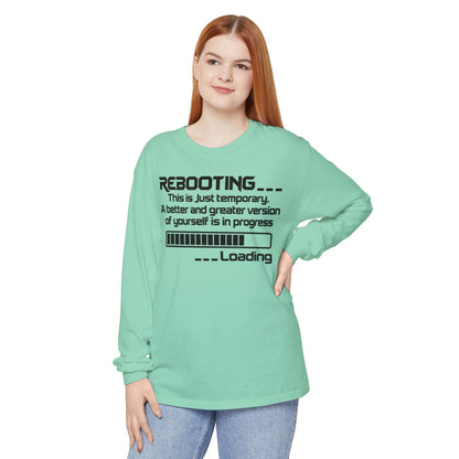 Rebooting Loading Humor Long Sleeve T-Shirt