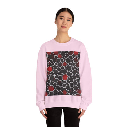 boostlete-quiet-power-pattern-hex-vector-0039 — Unisex Heavy Blend Crewneck (G18000)