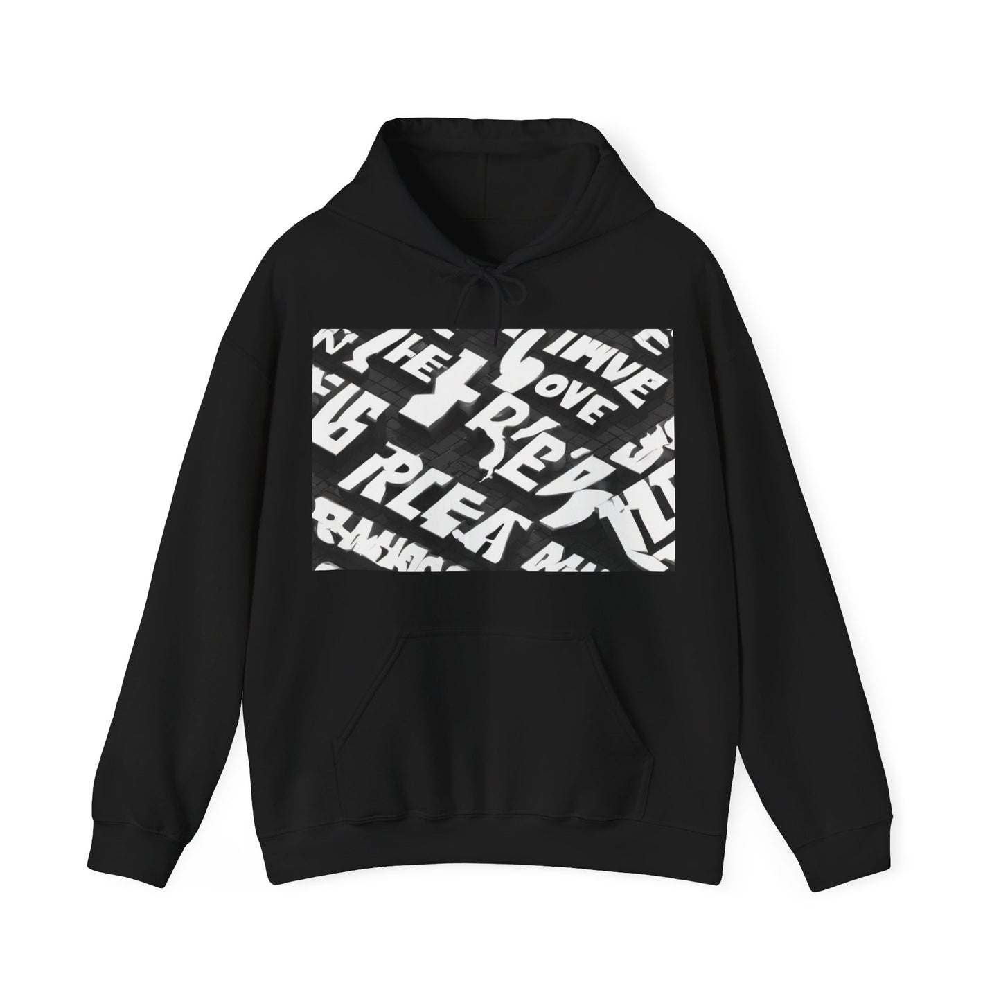 boostlete-pr-season-type-breathe-move-repeat-split-isometric-0017 — Unisex Heavy Blend Hooded Sweatshirt (Gildan)
