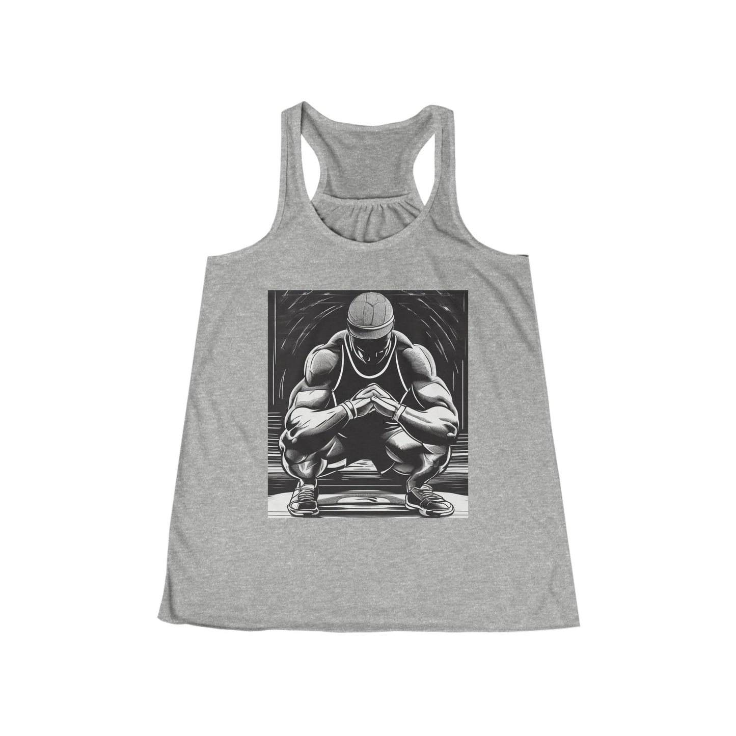 boostlete-pr-season-scene-athlete-outline-athletic-0144 — Women's Flowy Racerback Tank (B+C 8800)