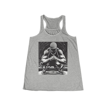 boostlete-pr-season-scene-athlete-outline-athletic-0144 — Women's Flowy Racerback Tank (B+C 8800)