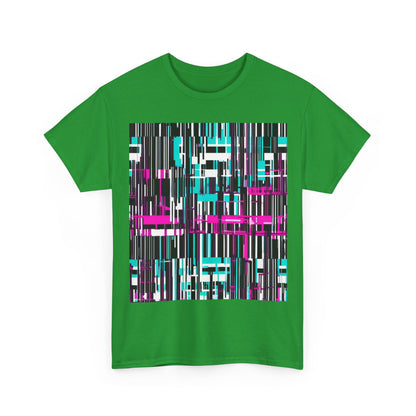 boostlete-am-crew-pattern-barcode-bold-0023 — Unisex Heavy Cotton Tee (Gildan 5000)