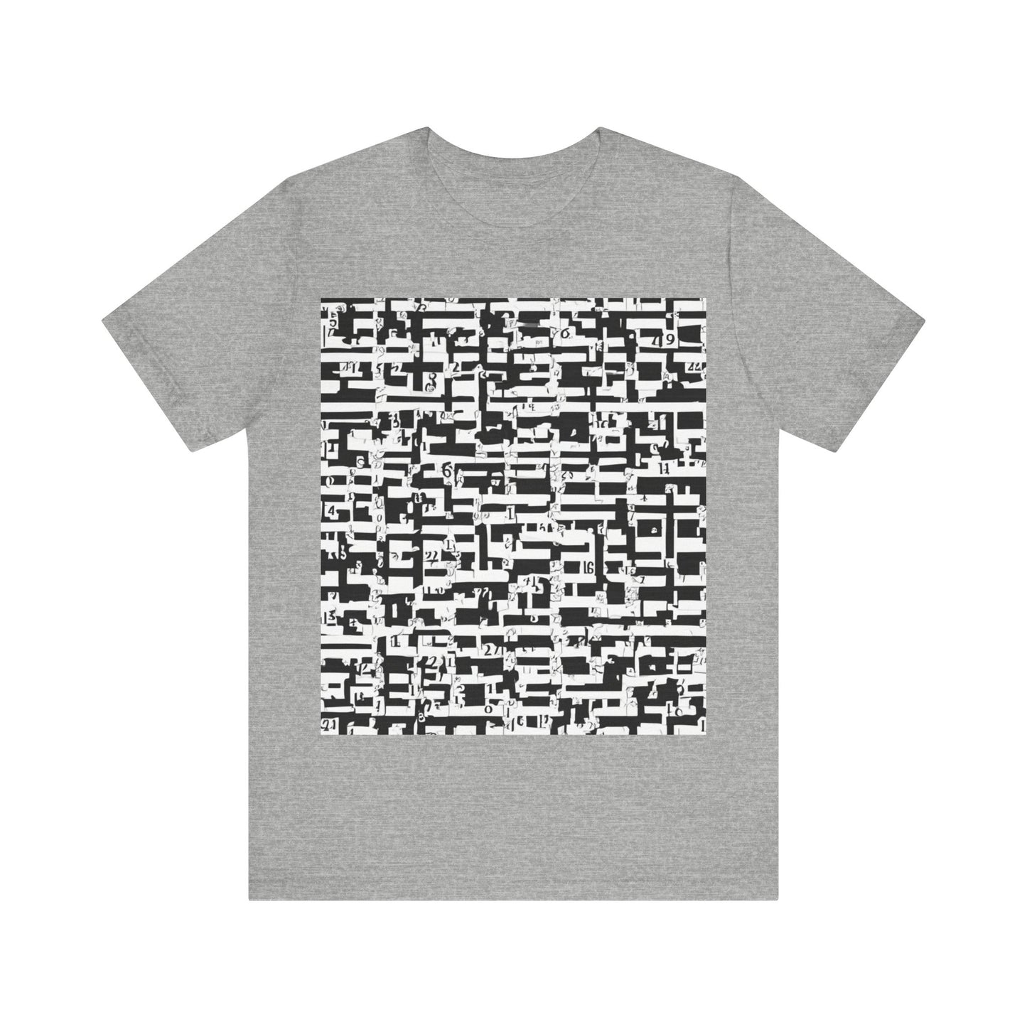 boostlete-iron-intent-pattern-plate-number-badge-0171 — Unisex Jersey Short Sleeve (B+C 3001)