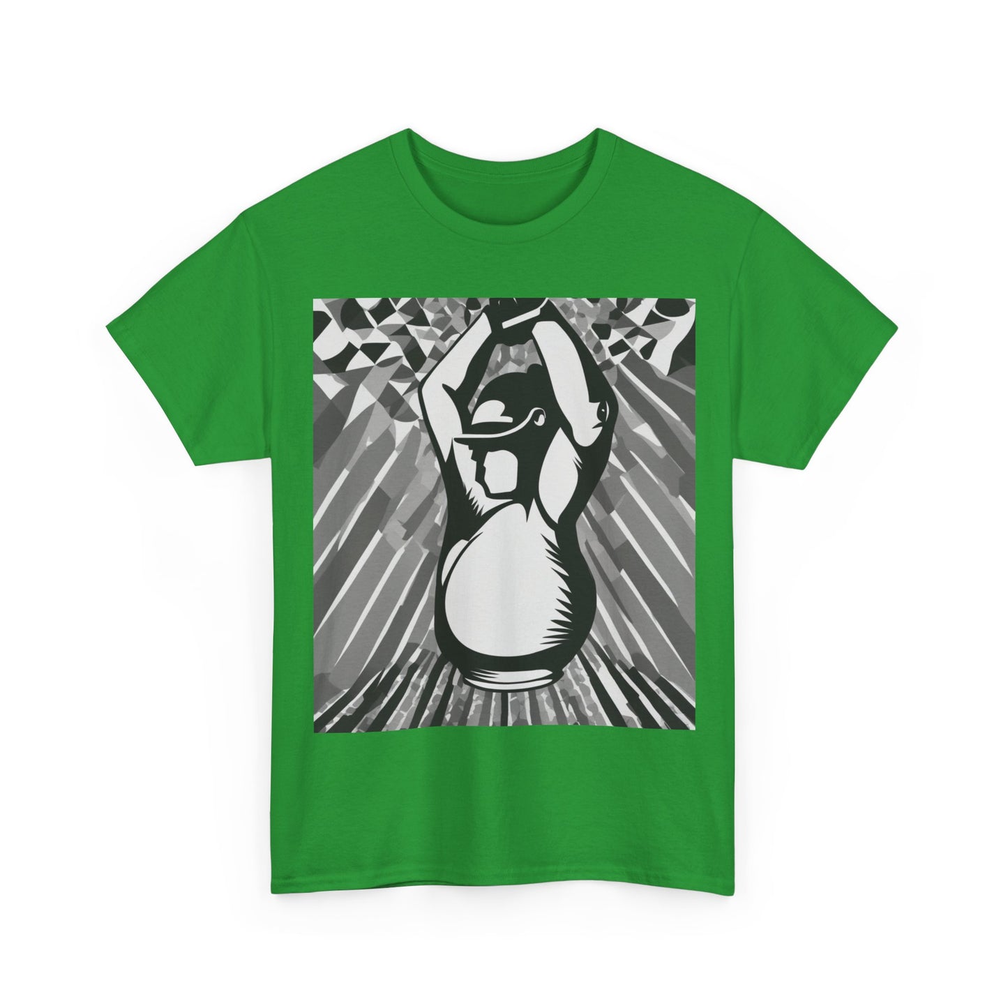 boostlete-iron-intent-scene-kettlebell-grainy-modern-0276 — Unisex Heavy Cotton Tee (Gildan 5000)