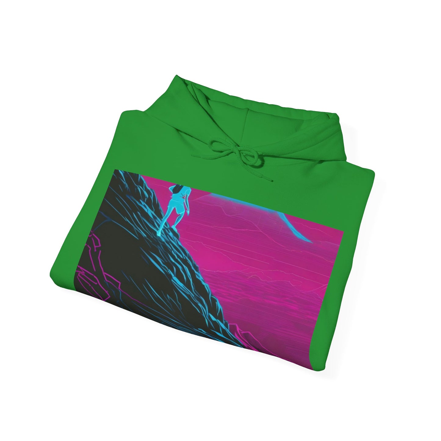 boostlete-boost-mode-scene-trail-neon-blueprint-0832 — Unisex Heavy Blend Hoodie (G18500)