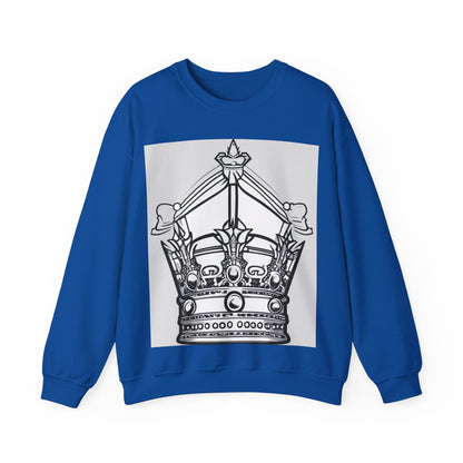boostlete-quiet-power-icon-crown-outline-badge-0130 — Unisex Heavy Blend Crewneck Sweatshirt (Gildan)