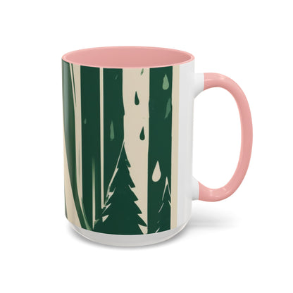 boostlete-quiet-power-icon-water-glitch-retro-0186 — Accent Mug 11oz/15oz