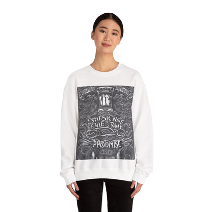 boostlete-boost-mode-type-keep-the-promise-big-monoline-0049 — Unisex Heavy Blend Crewneck (G18000)