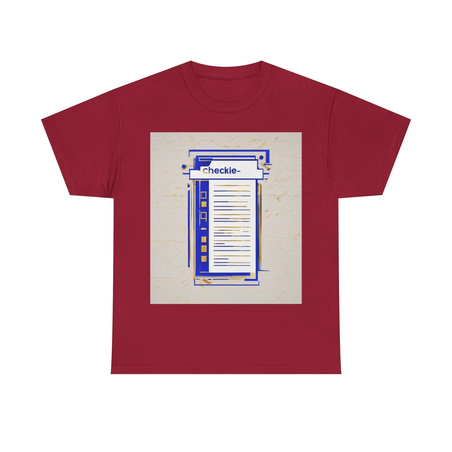boostlete-am-crew-icon-checklist-glitch-badge-0018 — Unisex Heavy Cotton Tee (Gildan 5000)